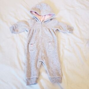 3 Month Girls Carter's Fleece One Piece